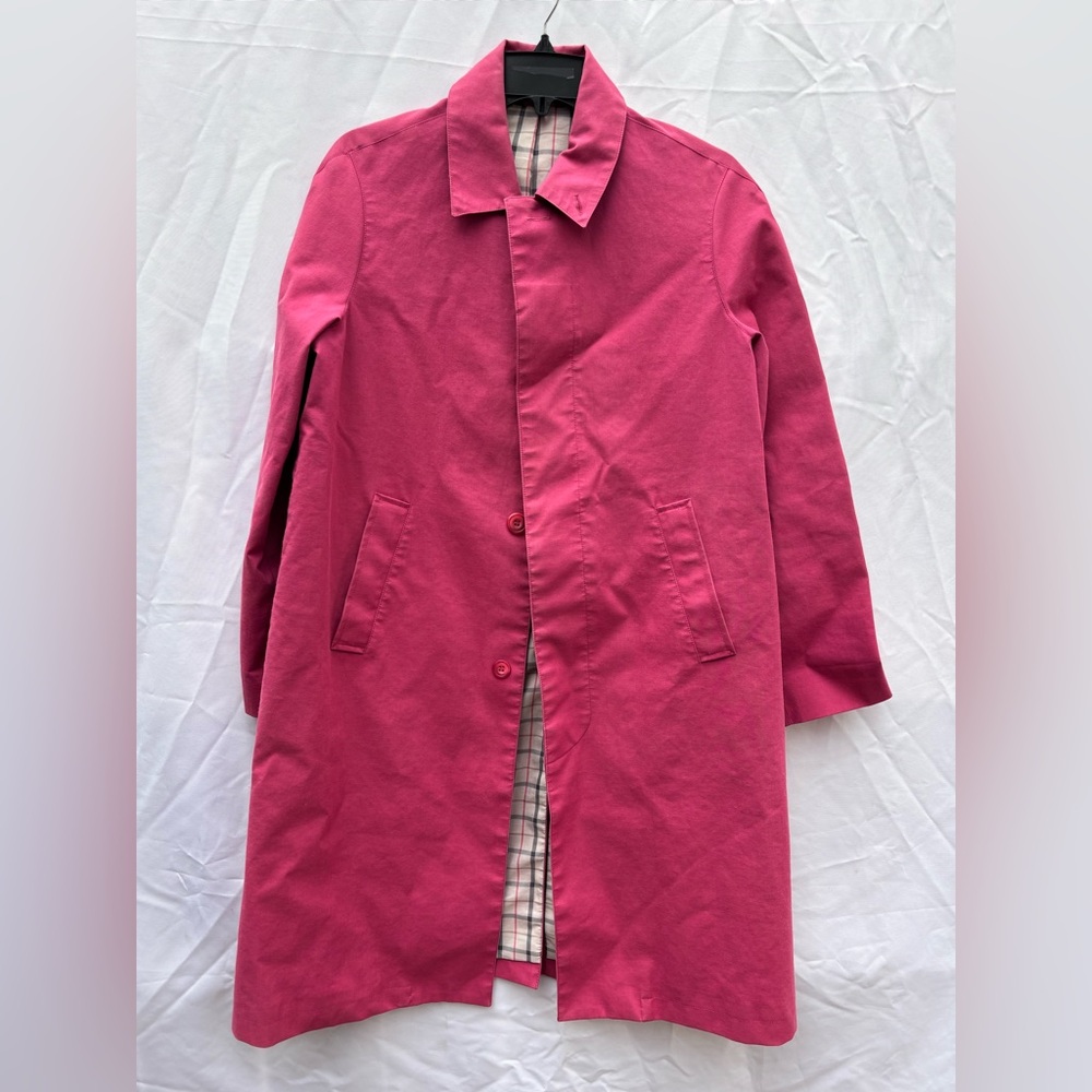 Spic and Span Pink Trench Made in London fits like Size L
